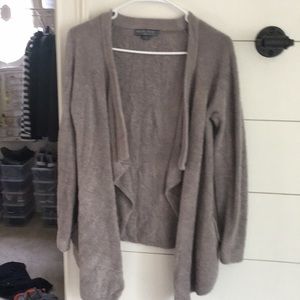 Gray sweater wrap